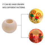 200Pcs 20mm Natural Wooden Beads for Jewelry Making