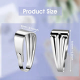200Pcs Necklace Clasps Charm Pinch Clip Connectors for Jewelry Making