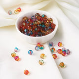 200Pcs Round Spacer Beads Two Tone Acrylic Beads DIY Jewelry 7.5x8x7.5mm