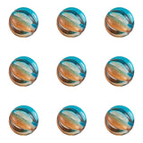 200Pcs Round Spacer Beads Two Tone Acrylic Beads DIY Jewelry 7.5x8x7.5mm