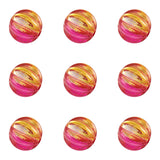 200Pcs Round Spacer Beads Two Tone Acrylic Beads DIY Jewelry 7.5x8x7.5mm