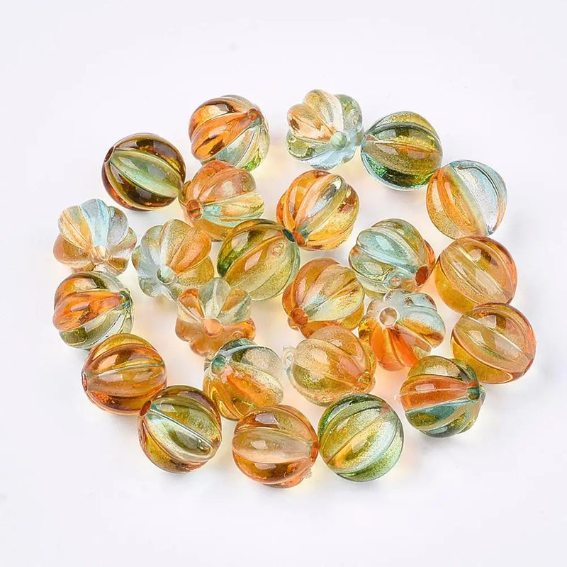 200Pcs Round Spacer Beads Two Tone Acrylic Beads DIY Jewelry 7.5x8x7.5mm