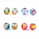 200Pcs Round Spacer Beads Two Tone Acrylic Beads DIY Jewelry 7.5x8x7.5mm