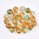 200Pcs Round Spacer Beads Two Tone Acrylic Beads DIY Jewelry 7.5x8x7.5mm
