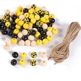 200Pcs Colorful Wooden Beads 16mm Round Loose Wood Ball Bead Diy Jewelry Making