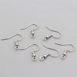 200Pcs Stainless Steel Earring Hooks Ear Wire Hook Jewelry Findling Diy