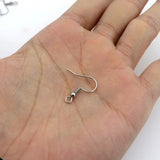 200Pcs Stainless Steel Earring Hooks Ear Wire Hook Jewelry Findling Diy