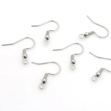 200Pcs Stainless Steel Earring Hooks Ear Wire Hook Jewelry Findling Diy