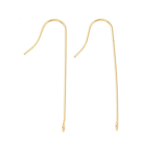 200Pcs Stainless Steel Earring Hooks with Loop Ear Hook for Jewelry DIY