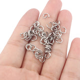 200Pcs Stainless Steel Jump Rings 5mm 6mm 7mm Split Ring DIY Earring Bracelet