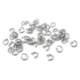 200Pcs Stainless Steel Jump Rings 5mm 6mm 7mm Split Ring DIY Earring Bracelet