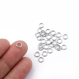 200Pcs Stainless Steel Jump Rings 5mm 6mm 7mm Split Ring DIY Earring Bracelet