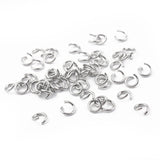 200Pcs Stainless Steel Jump Rings 5mm 6mm 7mm Split Ring DIY Earring Bracelet