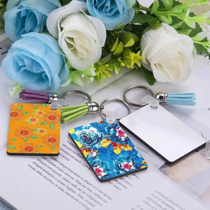 200Pcs Sublimation Keychain Blanks Set Double Side