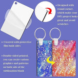 200Pcs Sublimation Keychain Blanks Set Double Side