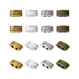 200Pcs Tibetan Rectangle Spacer Charm Metal Beads for Jewelry Making