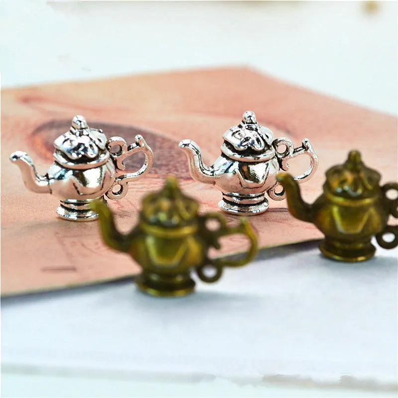 200Pcs Teapot Charms 15*22MM Mix Teakettle Charms for Jewelry