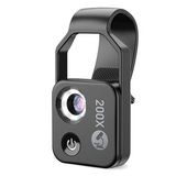 200X Cell Phone Microscope Accessory with LED Light