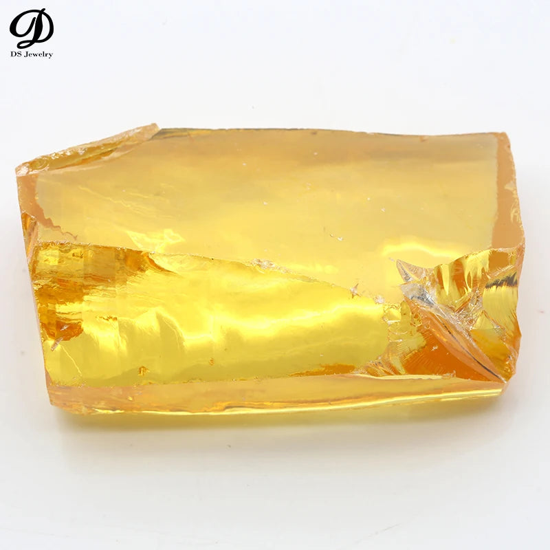 200g Synthetic Cubic Zircon Red/Yellow Gemstone Material