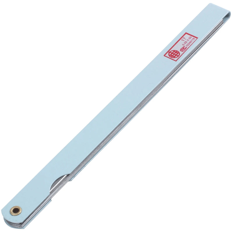 200mm Feeler Gauge Gage 17 Leaves 0.02mm-1.0mm