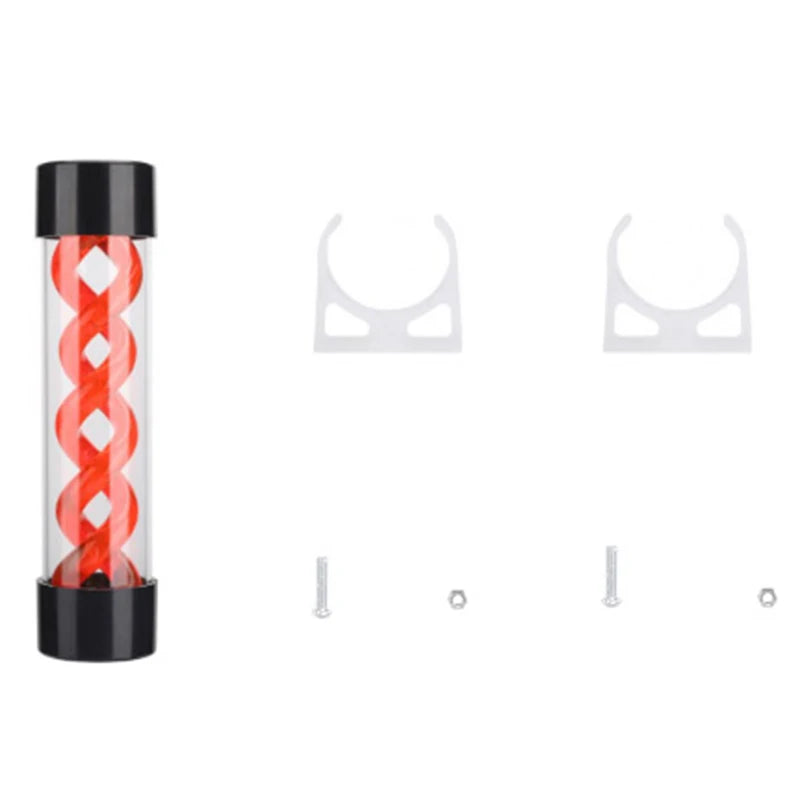 200mm Water Cooling PC Water Tank with G1/4 Thread(Red)