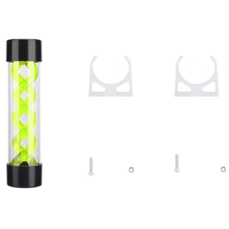 200mm PC Water Cooling Tank G1/4 Thread Green