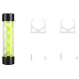 200mm PC Water Cooling Tank G1/4 Thread Green