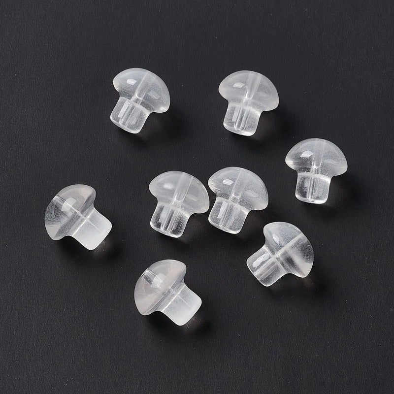 200pc Mushroom Shape Glass Bead for Jewelry Making