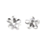 200pc 304 Stainless Steel Bead Caps Flower Shape Spacer Beads Jewelry Making