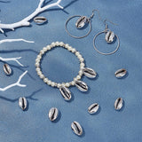 200pc Electroplated Sea Shell Beads DIY Jewelry Making Supplies
