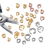 200pcs 100pcs SS Jump Rings 3-10mm Split Rings for DIY Jewelry