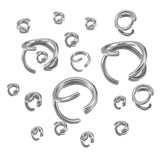 200pcs 100pcs SS Jump Rings 3-10mm Split Rings for DIY Jewelry