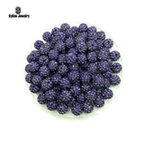 200pcs 10mm 6 Row High Micro Pave CZ Disco Crystal Paved Bead Ball Spacer