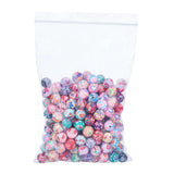 200pcs 10mm Flower Pattern Polymer Clay Beads for Jewelry Making