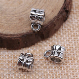200pcs 10x7mm Bails Beads Antique Silver Charm Bails Beads