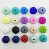 200pcs BPA Silicone Lentil Teething Beads Baby Bracelets Pacifier Chewing