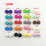 200pcs 12MM Round Silicone Beads Teething Necklace Baby Teether BPA Safe