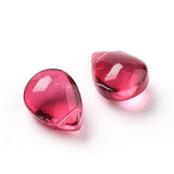 200pcs 12mm Glitter Glass Teardrop Beads for DIY Jewelry Making