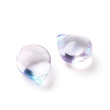 200pcs 12mm Glitter Glass Teardrop Beads for DIY Jewelry Making