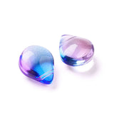 200pcs 12mm Glitter Glass Teardrop Beads for DIY Jewelry Making