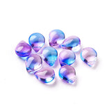 200pcs 12mm Glitter Glass Teardrop Beads for DIY Jewelry Making