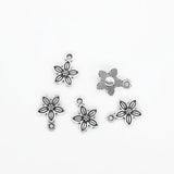 200pcs Antique Flower Charms for DIY Jewelry Making