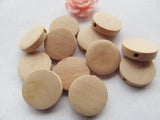 200pcs 15mm Unfinished Wood Spacer Beads Pendant Charm Findings DIY Accessory