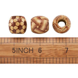 200pcs 16mm Natural Wooden Beads Big Hole Round Spacer Beads for Jewelry Making
