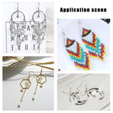 200pcs Stainless Steel Ear Wire Earrings Hook for DIY Jewelry
