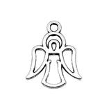 200pcs Angel Charms 16x20mm Antique Silver Alloy Charms