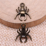 200pcs Spider Charm 17x14mm Insects Antique Silver Bronze Jewelry Making