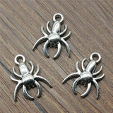 200pcs Spider Charm 17x14mm Insects Antique Silver Bronze Jewelry Making