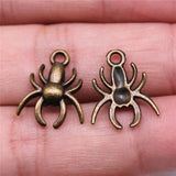 200pcs Spider Charm 17x14mm Insects Antique Silver Bronze Jewelry Making