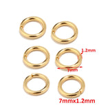 200pcs 18K Stainless Steel Lobster Clasps & Jump Rings Jewelry Findings